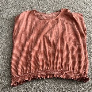 Ana casual stripped shirt with elastic waist